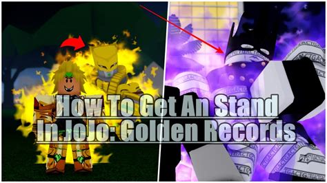 How To Get A Stand In JoJo Golden Records YouTube