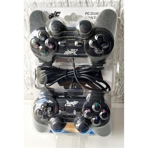 Jual Gamepad Game Pad Stik Ps Pc Joystick Double Hitam Usb