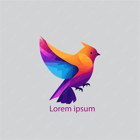 Premium Vector Colorful Bird Logo Gradient Vector