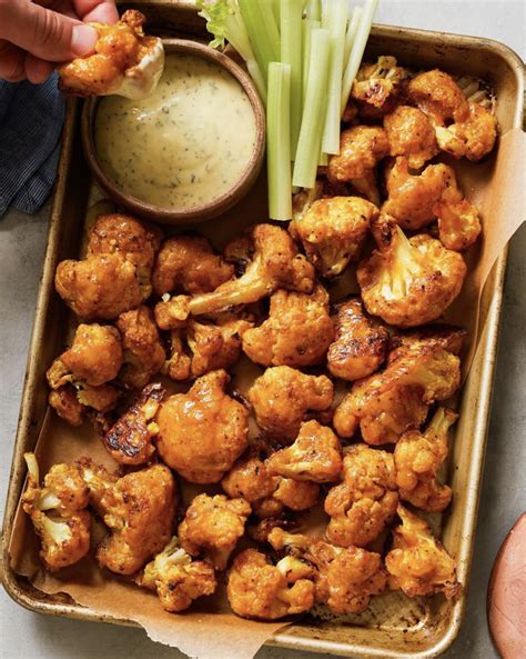 Baked Buffalo Cauliflower Bites Recipe The Feedfeed