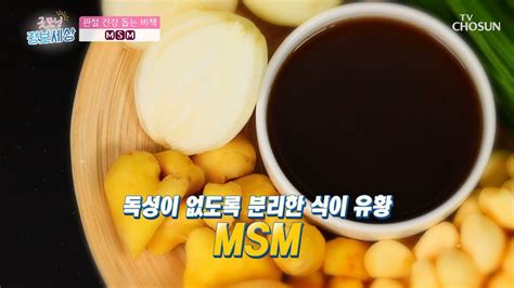 관절 건강에 도움을 주는 식이 유황인 『 Msm 』 Tv Chosun 220913 방송 굿모닝 정보세상 691회 Tv