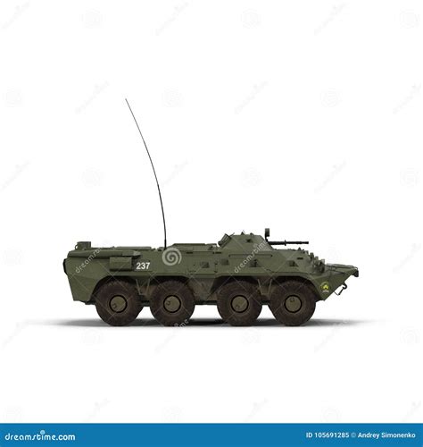 BTR 80在白色的两栖装甲运兵车 3d例证 库存例证 插画 包括有 现代 臂章 被截肢者 强制 105691285