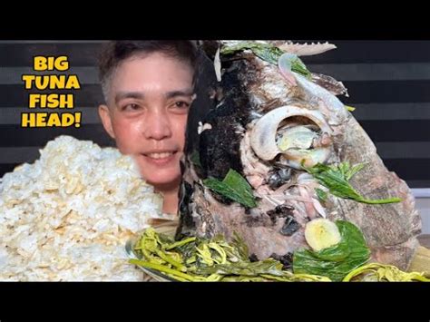 Sinigang Na Malaking Ulo Ng Tuna Mukbang Asmr Big Fish Head Soup