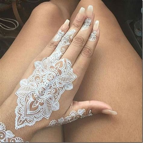 Stunning White Henna Design Ideas That You Will Love White Henna