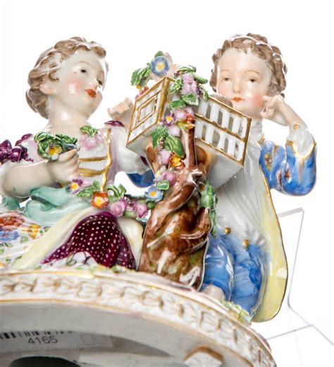 Figur Allegorie Des Fr Hlings Meissen Allegorien Bemalt Um