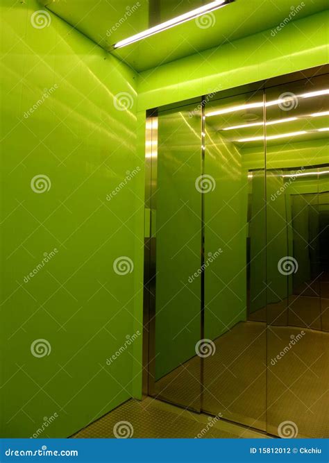 Green Elevator Stock Photography Image 15812012