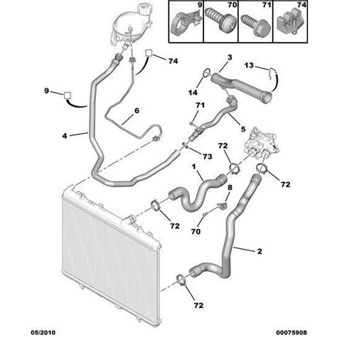 Citroen Berlingo Petrol Engine Water Pipe Ng Citroen