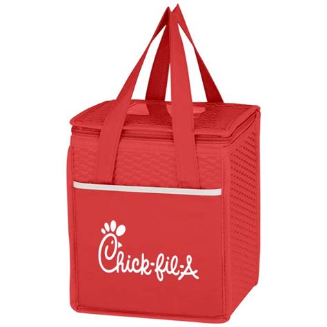 Customized Non Woven Wave Design Cooler Lunch Bags