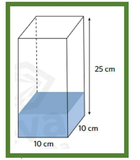 Um Recipiente Na Forma De Um Prisma Reto De Base Quadrada