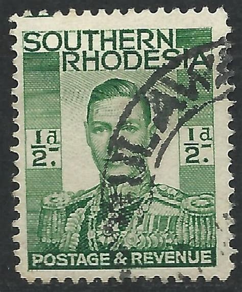 Southern Rhodesia 1937 ½d George VI SG40 used Africa Zimbabwe