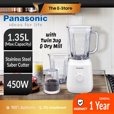 Panasonic L Blender With Twin Jug Dry Mill Attachment Mx