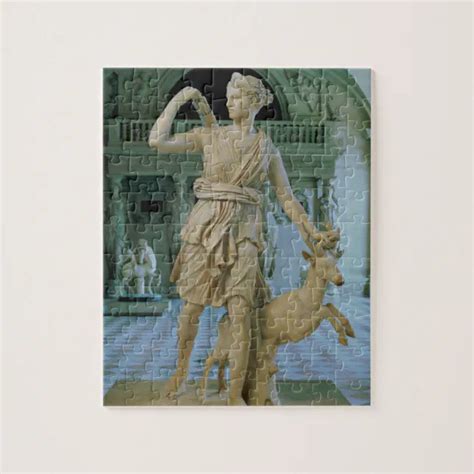 Artemis The Huntress Known As The Diana Of Versa Jigsaw Puzzle Zazzle