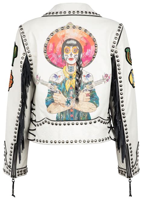 Double D Ranch Western Senoritas Biker Jacket Pinto Ranch