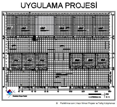 Mimari Uygulama Projesi Izimi Dwg Pislikmimar