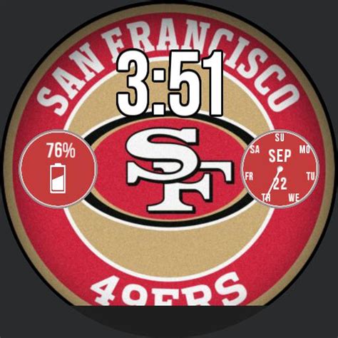 Sports – NFL San Francisco 49ers Watch Face – WatchFaces for Smart Watches