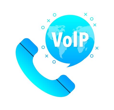 Premium Vector Voice Over IP VoIP Call System Internet Call