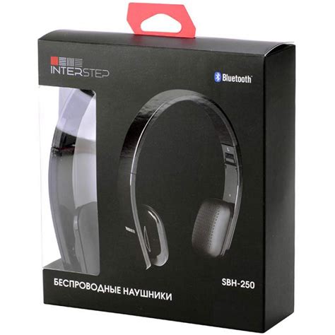 Открытые беспроводные наушники InterStep SBH-250 Black для ноутбука ...
