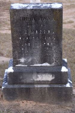 Julia Anna Coker Morrow M Morial Find A Grave