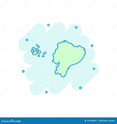 Cartoon Map Of Ecuador CartoonDealer 90465011