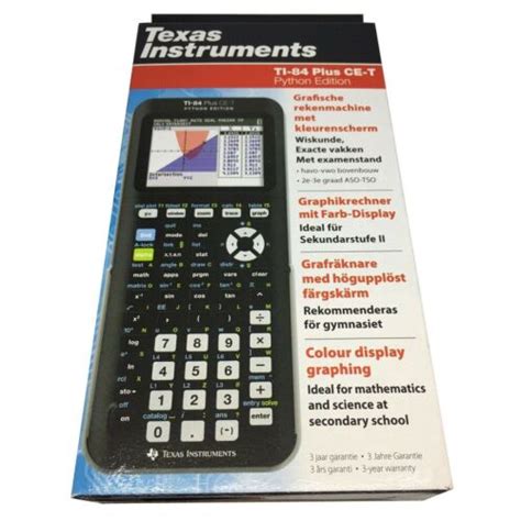 Texas Instruments Ti Plus Ce T Python Edition Graphing Calculator