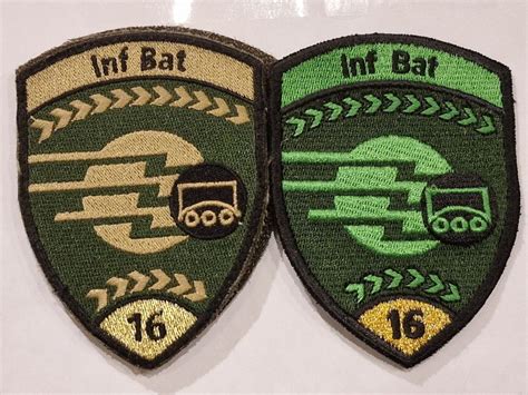 Infanterie Badge Duo Inf Bat Stab Gold X Klett X Ohne Kaufen Auf