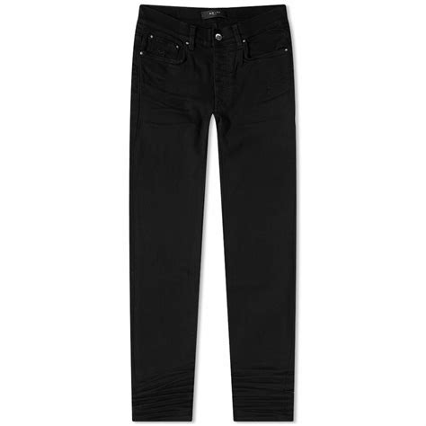 Amiri Mens Stack Jeans In Black Amiri