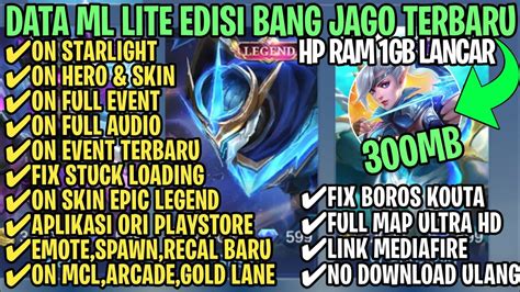 Data Ml Lite Full Event Mb Terbaru Patch Allstar Ml Lite Cara