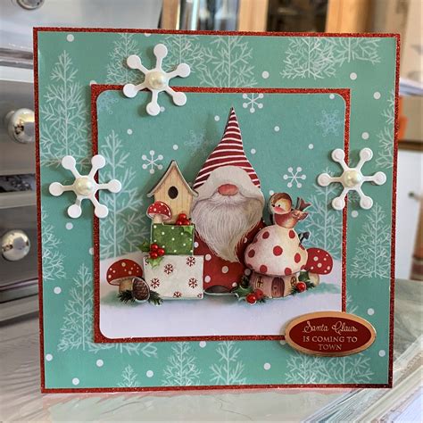 167 Craft Consortium Its Snome Time 6x6 Christmas Card Diy