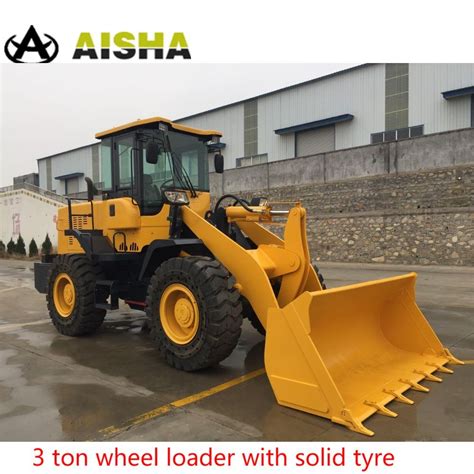 Ton Wheel Loader With Solid Tyre Front End Tractor China Zl