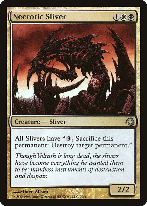 Necrotic Sliver · Premium Deck Series Slivers H09 20 · Scryfall