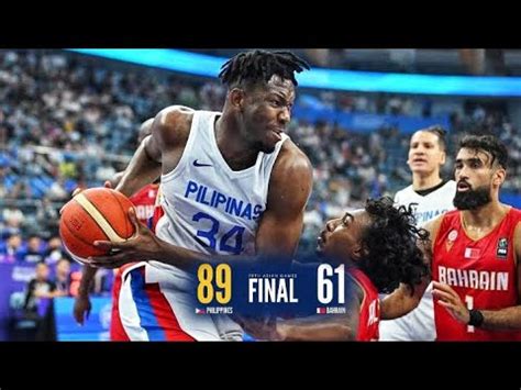 Gilas Pilipinas Dinurog Ang Team Ng Bahrain Unang Sabak Ng Gilas