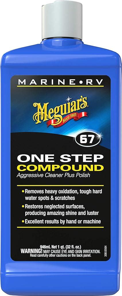 Meguiar S M6732 Marine RV One Step Compound 32 Oz Amazon Au