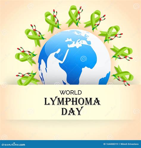 World Lymphoma Awareness Day September 15th Stock Illustration