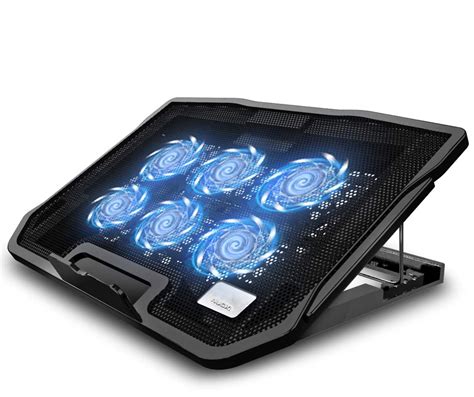 Nuoxi Laptop Stand Cooling Fan Gaming Labtop Cooler Pad 6 Fans With