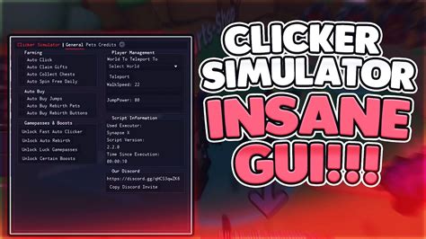 Clicker Simulator Script Hack Free Gamepasses Autofarm More