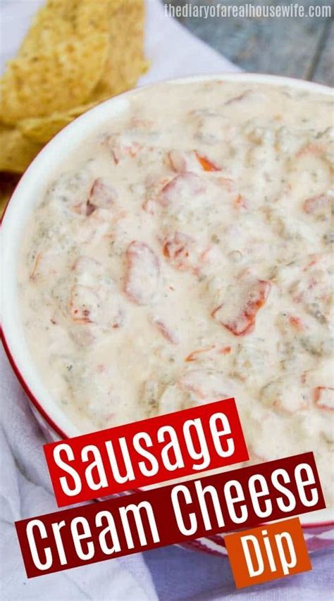 This Sausage Cream Cheese Dip Is So Good And Easy To Make Just Three