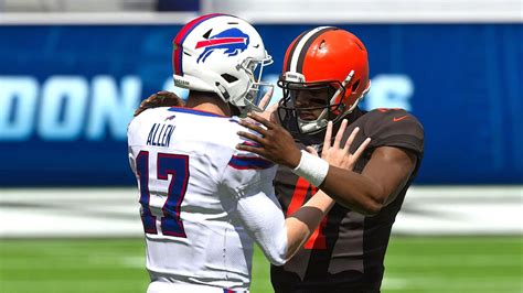 Madden Ps Deshaun Watson And Amari Cooper Browns Vs Bills New