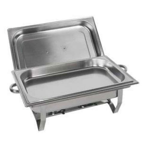 Jual Chafing Dish 2 Sekat 11 Liter TEBAL Tempat Pemanas Makanan 1tray