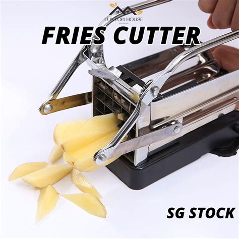 {sg} Fries Cutter Stainless Steel Potato Chipper Chip Cutter Manual