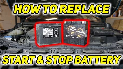 How To Replace Start Stop Battery Volvo V40 Cros Country YouTube