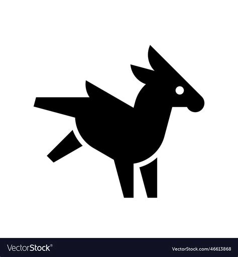 Donkey logo Royalty Free Vector Image - VectorStock