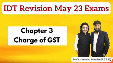 IDT Revision May 23 Charge Of GST RCM ECO Composition By CA