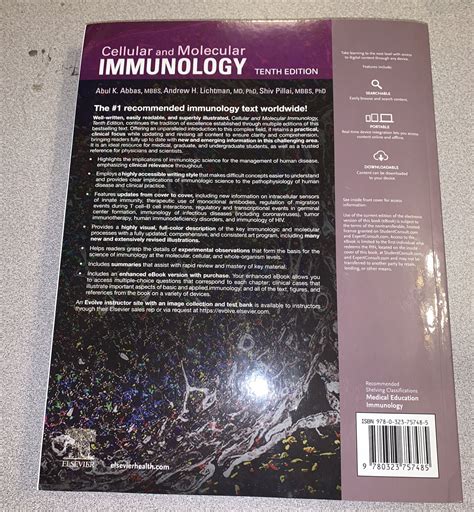 Cellular And Molecular Immunology Paperback By Abbas Abul K