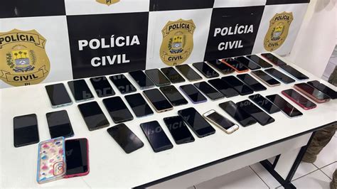 Polícia Civil prende mulher em barreira policial 43 aparelhos