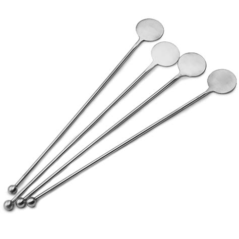 Stainless Steel Swizzle Stick Disc Stirrers Cocktail Stirrers Swizzle