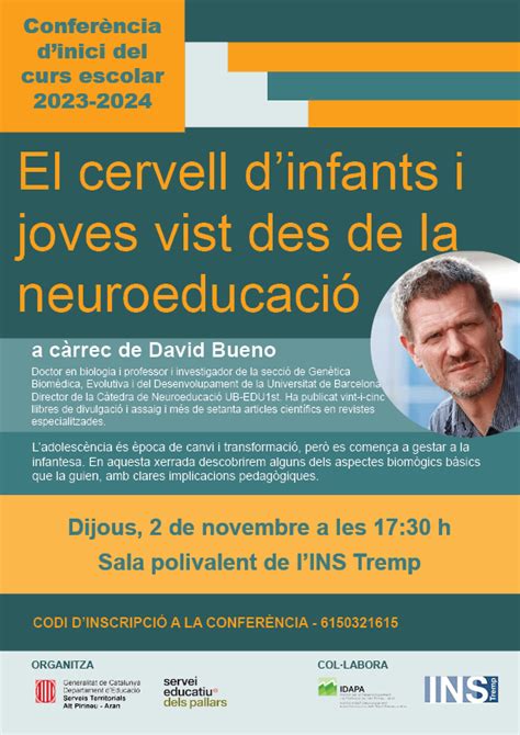 El cervell dinfants i joves vist des de la neurociència Conferència