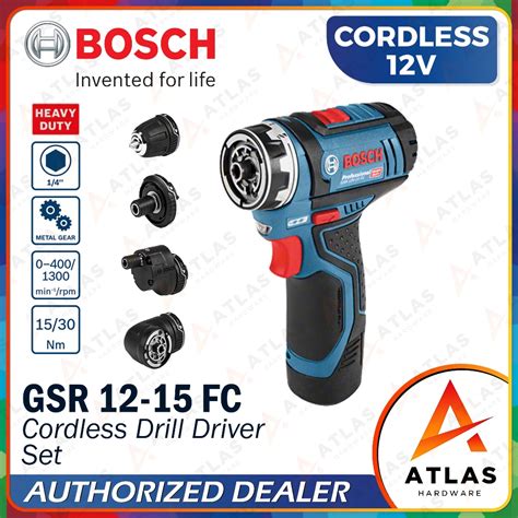 Bosch Gsr V Fc Cordless Drill Driver Flexiclick In V