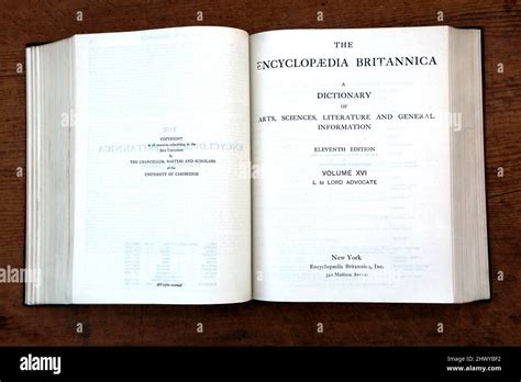 Encyclopedia Britannica Eleventh Edition A Dictionary of Arts, Sciences ...