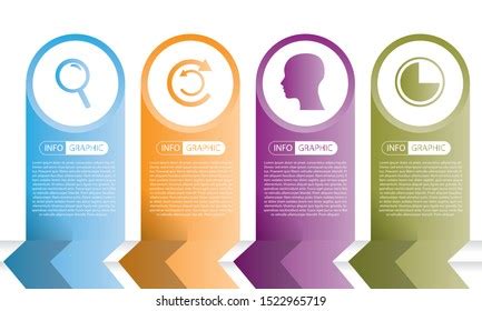 Simple Infographic Design Template Flat Vector Stock Vector Royalty