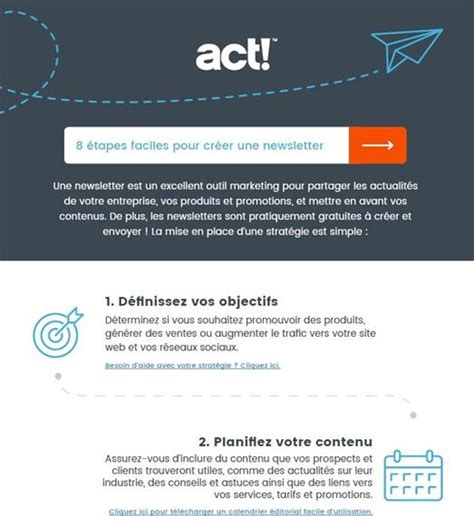 Tapes Faciles Pour Cr Er Une Newsletter Act